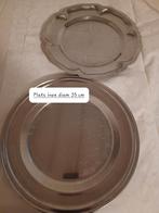 2 assiettes inox, Enlèvement, Utilisé, Assiettes(s)