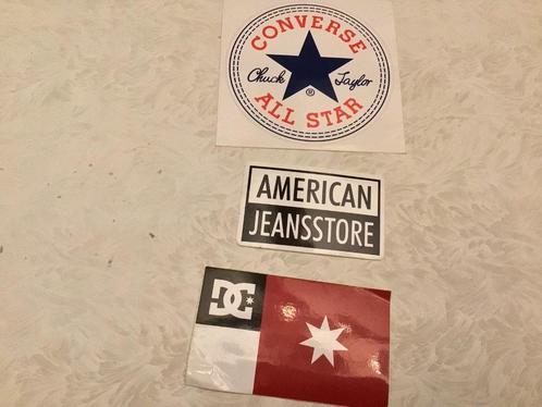 Stickers converse all stars - american jeans store - DC, Collections, Marques & Objets publicitaires, Enlèvement ou Envoi