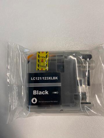 Huismerk BROTHER LC121/123XLBK Inkcartridge Zwart