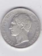 5 Fr - 1850 met punt - Leopold I - zilver, Zilver, Ophalen of Verzenden, Losse munt, Zilver