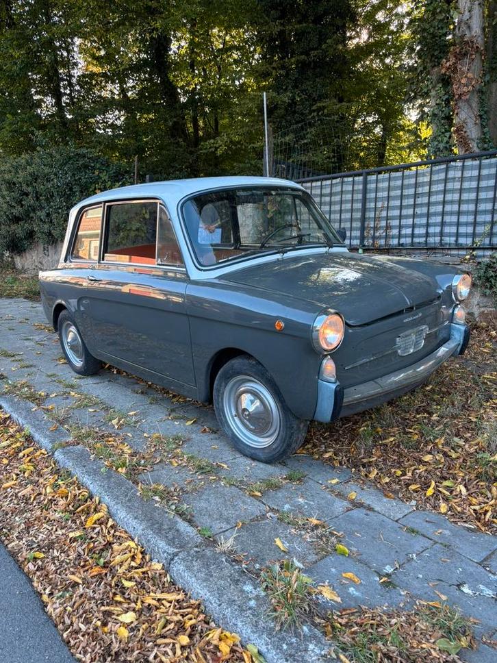 Autobianchi bianchina, Auto's, Overige Auto's, Particulier, Benzine, Coupé, 2 deurs, Handgeschakeld, Zilver of Grijs, Bruin, Leder
