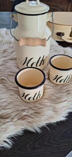 Emaille melkkan en twee mokken, Enlèvement ou Envoi, Utilisé