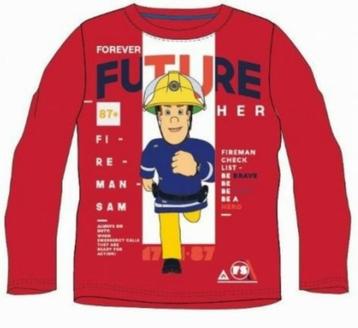 Brandweerman Sam Longsleeve - Mt 128 - VAN 9,95 VOOR 6,95! beschikbaar voor biedingen
