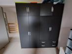 Zwarte kleerkast  met laden, Huis en Inrichting, Ophalen