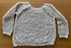 Pull en maille écru, Porté, Blanc