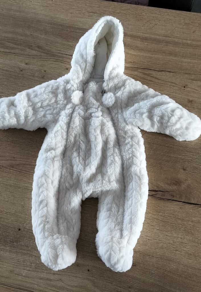 Noukie berenpakje wit maat 62 0-3m, Jongetje of Meisje, Ophalen of Verzenden, Zo goed als nieuw, Jasje