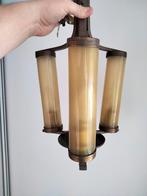 1920s Art Deco hanglamp glas cilinders Bauhaus verlichting, Antiek en Kunst, Ophalen
