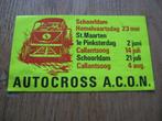 Vintage Sticker Autocross , Ophalen of Verzenden, Nieuw, Auto of Motor