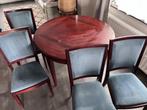 Table extensible avec 6 chaises GRANGE, Maison & Meubles, Tables | Tables à manger, 100 à 150 cm, Cerisier, Rond, Enlèvement