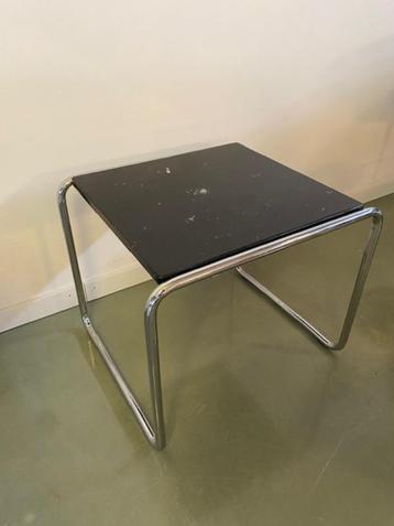 Bauhaus bijzettafel Breuer - zwart marmeren blad beschikbaar voor biedingen