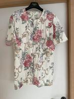 Hemdje met bloemen patroon, Kleding | Dames, Blouses en Tunieken, Maat 38/40 (M), Wit, Ophalen of Verzenden, Zo goed als nieuw