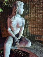 Dame in steen,op bank, Tuin en Terras, Ophalen, Steen