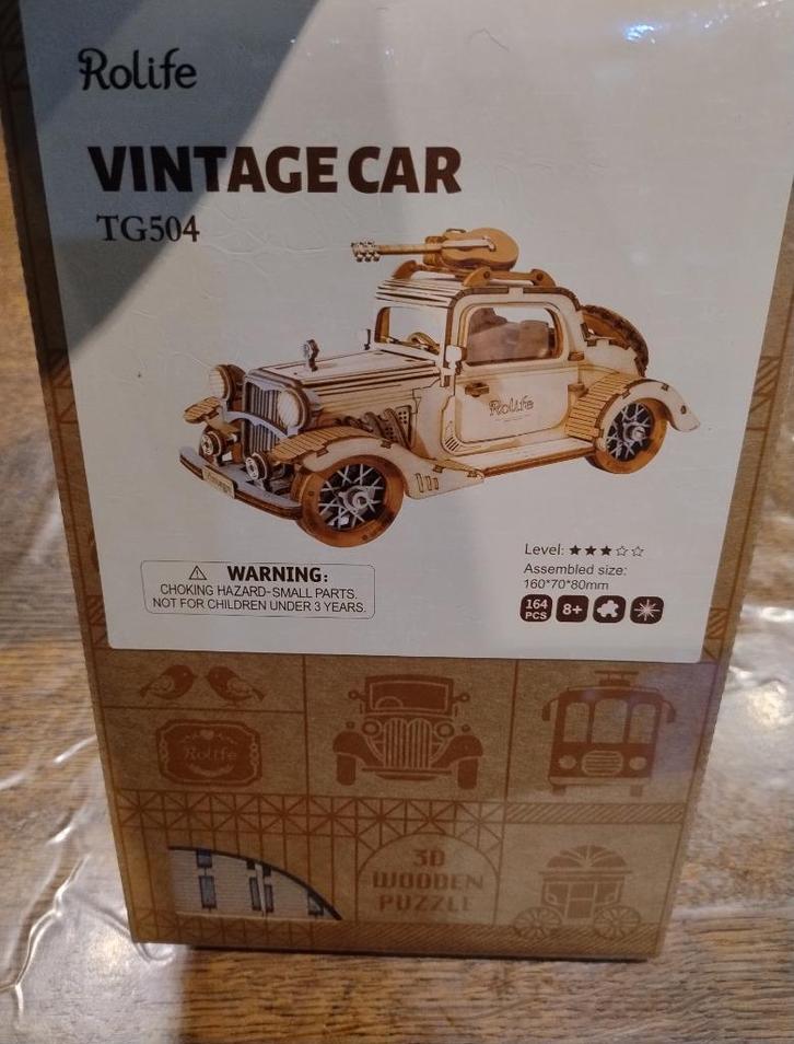 Rolife Vintage Car, Hobby en Vrije tijd, Knutselen, Nieuw, Knutselwerk, Verzenden