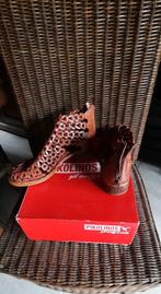 Cognac echt leder,prachtig, duurzaam,.  pikolinos- Maat 40., Kleding | Dames, Schoenen, Verzenden, Zo goed als nieuw, Bruin
