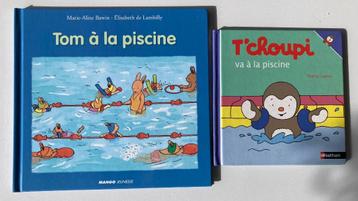 Tom et Tchoupi à la piscine  - 6€ les 2 livres disponible aux enchères