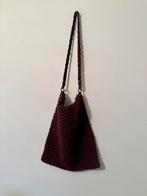 Handgemaakte Tas - Schelpensteek - Donkerbruin (Uniek!), Handtassen en Accessoires, Tassen | Damestassen, Ophalen of Verzenden