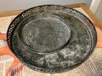 Plateaux de service ronds en métal gris, Enlèvement ou Envoi, Comme neuf