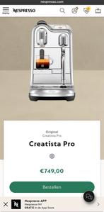 Creatisima Pro nespresso, Ophalen, Zo goed als nieuw