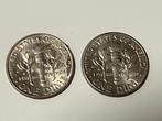 2 * Zilveren Amerikaanse Dime 1999 + 2001, Postzegels en Munten, Edelmetalen en Baren, Ophalen of Verzenden, Zilver