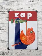 zap emaille reclamebord, Ophalen of Verzenden, Zo goed als nieuw, Reclamebord