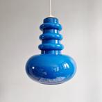 Grote Space Age-hanglamp in blauwe opaline, jaren 60-70, Antiek en Kunst, Ophalen of Verzenden