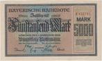 BILLET BAYERISCHE 5000 MARK 1922 MUNCHEN, Timbres & Monnaies, Billets de banque | Europe | Billets non-euro, Enlèvement ou Envoi