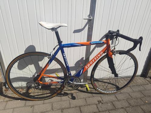 Sportivo Racefiets alu + carbon 58 - Campagnolo afmontage, Fietsen en Brommers, Fietsen | Racefietsen, Gebruikt, Heren, 15 tot 20 versnellingen
