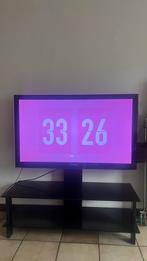 Grote Samsung tv + glazen meubelstuk, Ophalen, Zo goed als nieuw