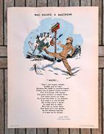 Originele poster van Bastogne NUTS 101st Airborne Battle Bul, Verzamelen, Militaria | Tweede Wereldoorlog