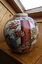 Mooie handgeschilderde vaas Satsuma, Antiquités & Art, Antiquités | Vases, Enlèvement ou Envoi