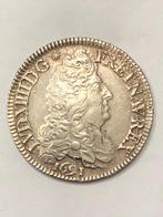 Munt zilver France 1/2 ecu Lodewijck XIIII  1691 A  mooi !, Enlèvement ou Envoi, France, Monnaie en vrac, Argent