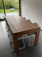 Eettafel 8 a 10 personen, Huis en Inrichting, Ophalen, 100 tot 150 cm, 200 cm of meer, Zo goed als nieuw
