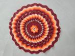napperon au crochet Vintage couleurs et motifs typiques 70', Ophalen of Verzenden, Gebruikt, Binnen