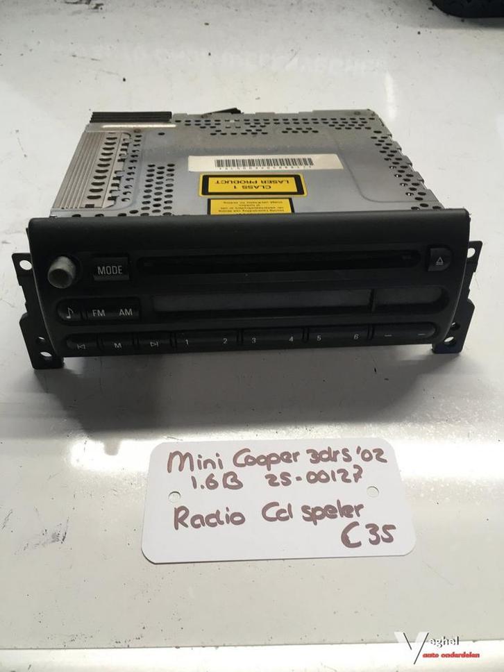 Mini Cooper 1.6 3drs 2002 2500127   Radio cd speler CD53 R50, Auto diversen, Autoradio's, Ophalen of Verzenden