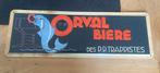 Plaque Orval métal relief 50/17cm neuve, Zo goed als nieuw