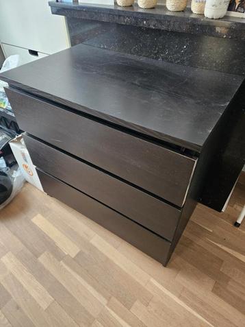 Ikea kast malm 3 laden, Huis en Inrichting, Kasten | Ladekasten, Ophalen, Gebruikt