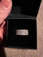 14K gouden ring met 1k aan briljant geslepen diamanten, Handtassen en Accessoires, Ringen, Ophalen, Zo goed als nieuw, 17 tot 18