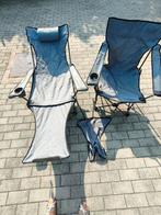 Fauteuils de jardin pliants - lot de 2 dont 1 fait relax, Enlèvement, Comme neuf, Aluminium, Pliant
