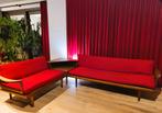 Zithoek - zetel met hoektafel - vintage Scandinavisch design, Huis en Inrichting, Scandinavisch design, Zo goed als nieuw, Hout