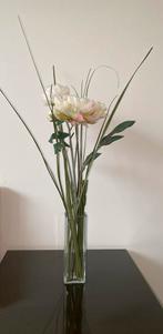 Branche fleur de pivoine avec vase, Enlèvement, Comme neuf