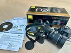 Nikon D60, Number+ AF-S 18-55VR en AF-S 55-200VR telelenzen, Audio, Tv en Foto, Fotocamera's Digitaal, Gebruikt, Compact, 10 Megapixel