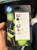 HP 62 - Inktcartridge - Zwart & Kleur, Nieuw, Cartridge, Ophalen of Verzenden, HP ORIGINAL