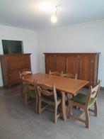 eiken tafel met stoelen, Huis en Inrichting, Tafels | Eettafels, Ophalen, Gebruikt, Eikenhout, 50 tot 100 cm