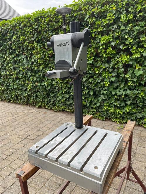 Robuuste boorstandaard van Wolfcraft, Doe-het-zelf en Bouw, Gereedschap | Boormachines, Zo goed als nieuw, Overige typen, Ophalen