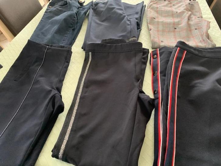 Damesbroeken maat 38-40, Kleding | Dames, Broeken en Pantalons, Gedragen, Maat 38/40 (M), Blauw, Lang, Ophalen of Verzenden