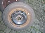 2 autobanden 195/65 R15 op stalen velg +2 velgen, Auto-onderdelen, Banden en Velgen, Ophalen, Gebruikt, 15 inch, Banden en Velgen