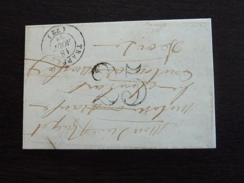 Voorloper 1851 Parijs via Trappes naar Neauphle-le-Château, Postzegels en Munten, Postzegels | Europa | België, Gestempeld, Met envelop