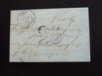 Voorloper 1851 Parijs via Trappes naar Neauphle-le-Château, Met envelop, Ophalen of Verzenden, Gestempeld, Gestempeld