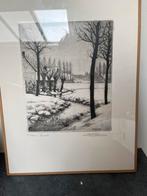 Ets emile de cooman, Antiek en Kunst, Kunst | Tekeningen en Fotografie, Ophalen