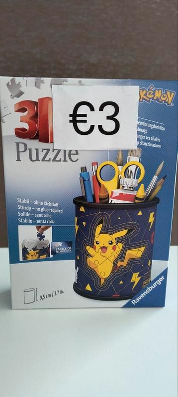 Pokemon Pikachu 3D puzzel, Enlèvement ou Envoi, Comme neuf